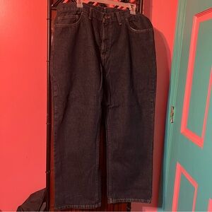 Men's Relaxed Fit Dark Blue Jeans